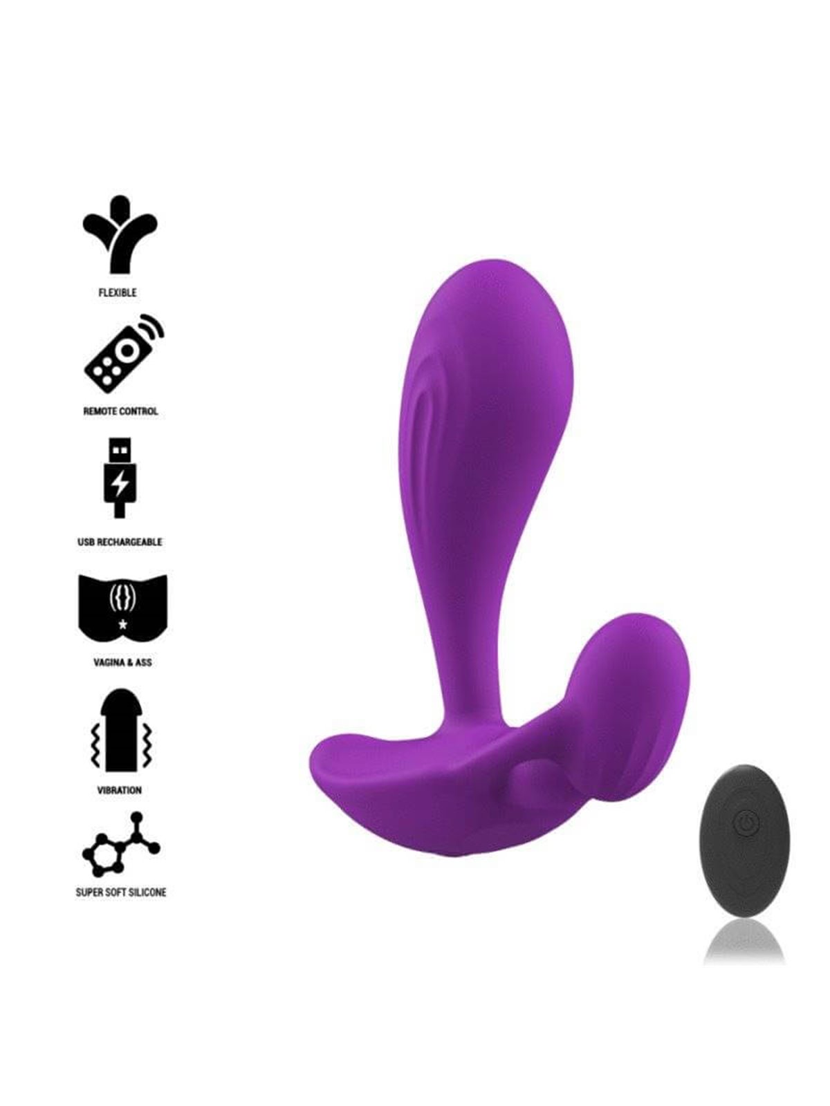 Intense - Shelly Anal Plug Remote Control Purple