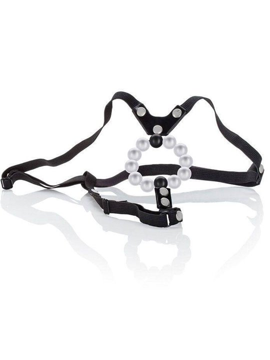 CalExotics Lover's Tong - Perizoma con Perle per la Stimolazione di Coppia