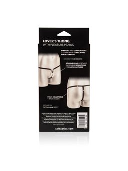 CalExotics Lover's Tong - Perizoma con Perle per la Stimolazione di Coppia