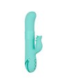 CalExotics Bel Air Bombshell - Vibratore Rabbit con Testa Rotante - Turchese
