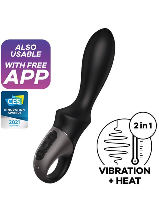Satisfyer Heat Climax Vibratore Anale con App Nero