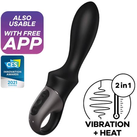 Satisfyer Heat Climax Vibratore Anale con App Nero