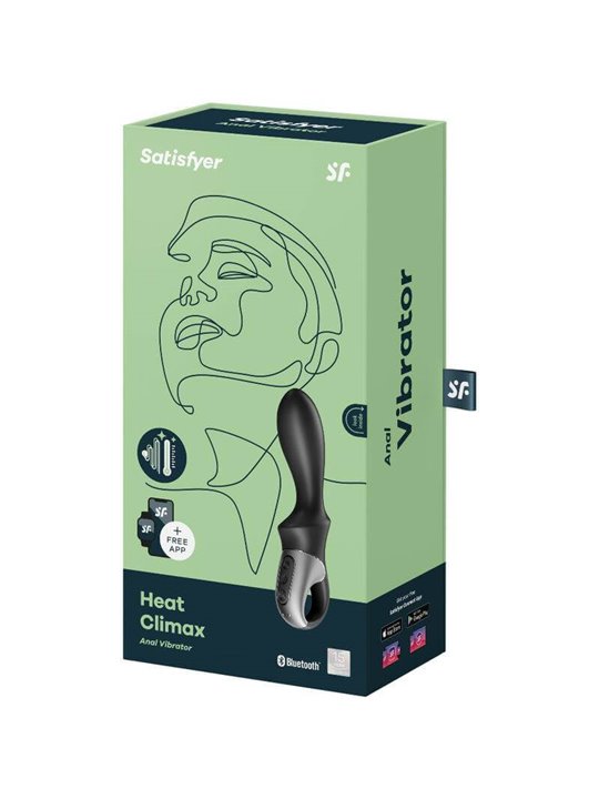 Satisfyer - Heat Climax Anal Vibrator App Black