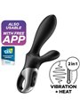 Satisfyer Heat Climax Vibratore Anale Rabbit con App Nero