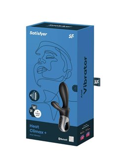 Satisfyer Heat Climax Vibratore Anale Rabbit con App Nero