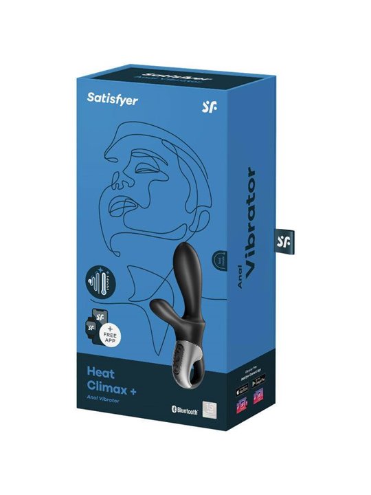 Satisfyer Heat Climax Vibratore Anale Rabbit con App Nero