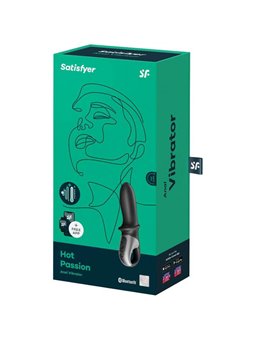 Satisfyer - Hot Passion Anal Vibrator App Black