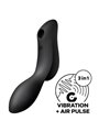 Satisfyer Curvy Trinity 2 Air Pulse Vibrator - Black