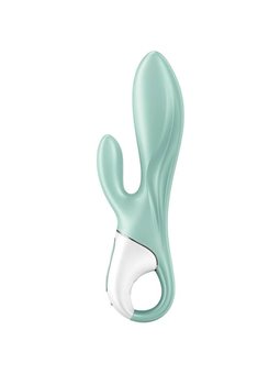 Satisfyer - Air Pump Bunny 5+ Inflatable Rabbit Vibrator App GReen