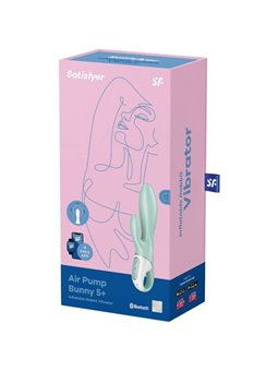 Satisfyer - Air Pump Bunny 5+ Inflatable Rabbit Vibrator App GReen