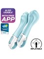 Satisfyer Air Pump Vibrator 5+ Inflatable G-Spot Vibrator App - Blue