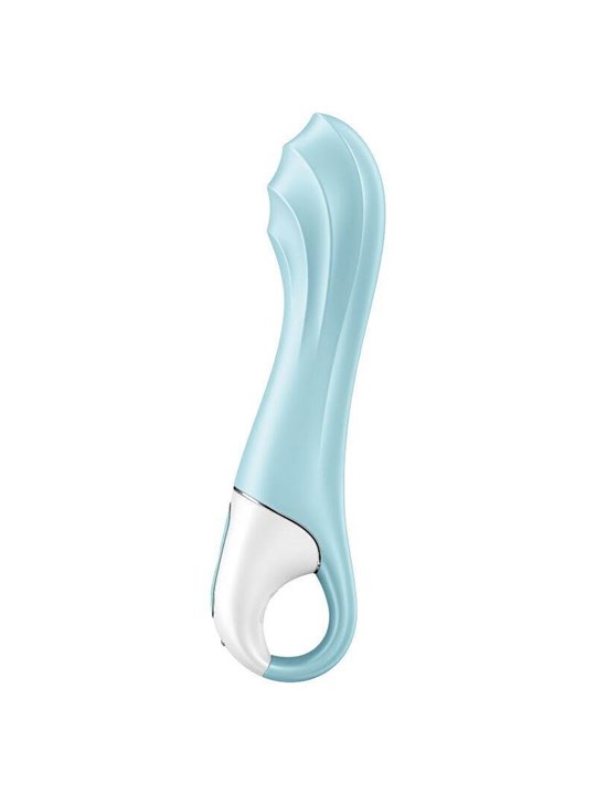 Satisfyer Air Pump Vibrator 5+ Inflatable G-Spot Vibrator App - Blue