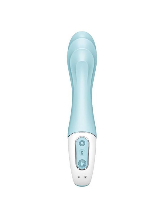 Satisfyer Air Pump Vibrator 5+ Inflatable G-Spot Vibrator App - Blue