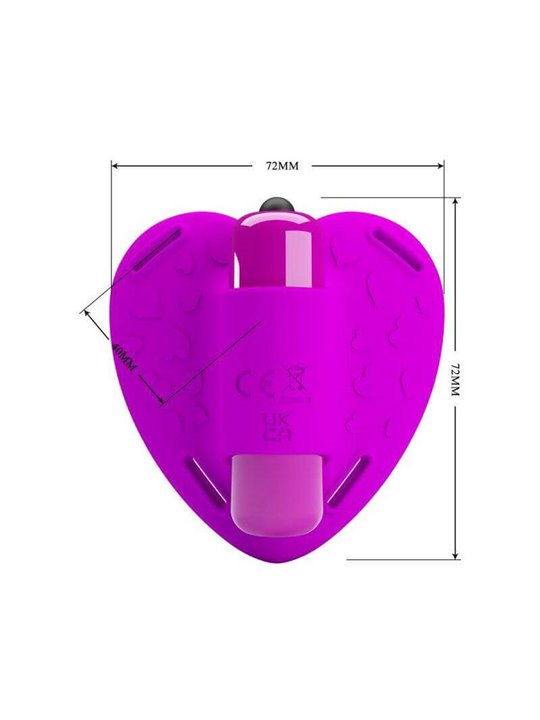 Pretty Love - Clitoral Massager Heartbeat 10 Vibration Modes Purple