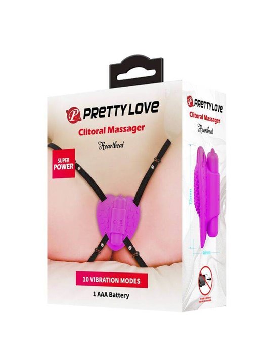 Pretty Love - Clitoral Massager Heartbeat 10 Vibration Modes Purple