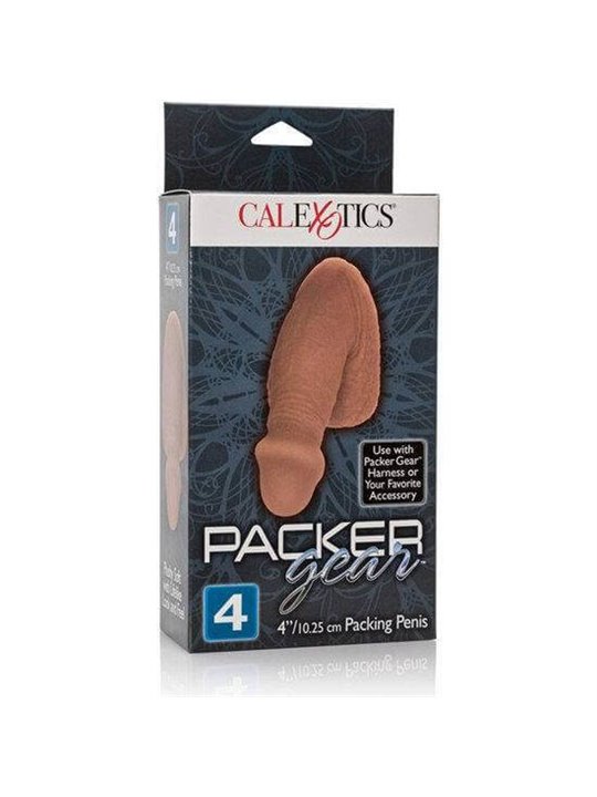 CalExotics Packer Gear 4 - Dildo Realistico Strap-On 10,25 CM - Marrone