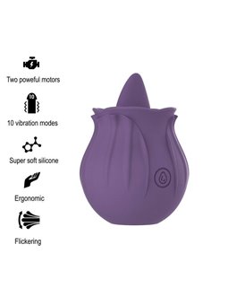 Intense - Violet Cl Toris Stimulator 10 Vibrations Lilac
