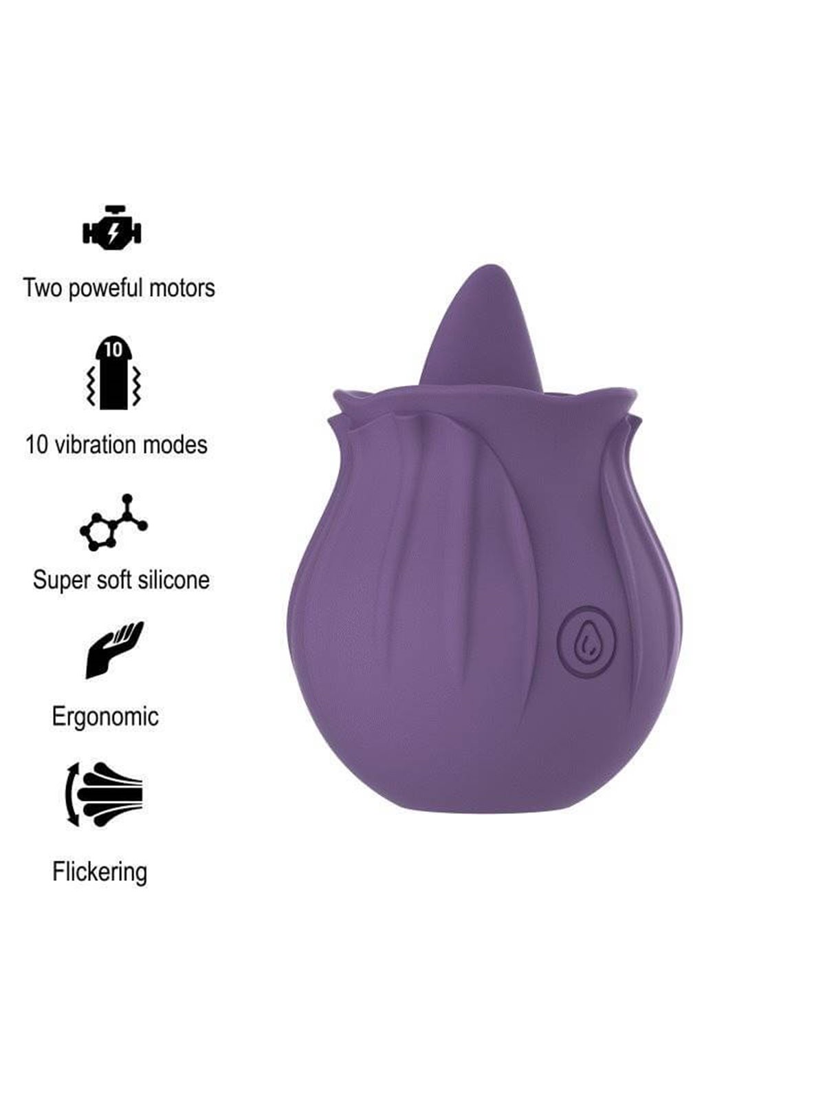 Intense - Violet Cl Toris Stimulator 10 Vibrations Lilac
