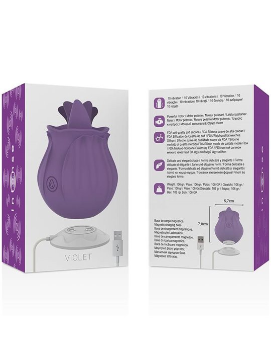 Intense - Violet Cl Toris Stimulator 10 Vibrations Lilac