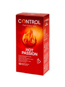 Control Hot Passion - Preservativi Adapta con Effetto Riscaldante - 10 Pz