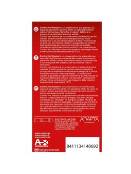 Control Hot Passion - Preservativi Adapta con Effetto Riscaldante - 10 Pz
