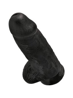 King Cock - Chubby Realistic Penis 23 CM Black