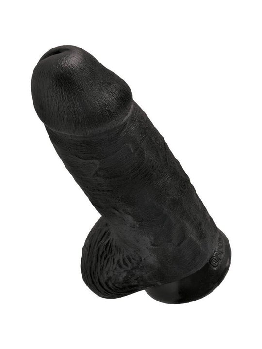 King Cock - Chubby Realistic Penis 23 CM Black