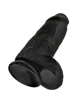 King Cock - Chubby Realistic Penis 23 CM Black