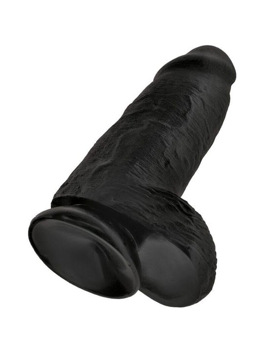 King Cock - Chubby Realistic Penis 23 CM Black