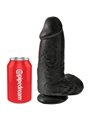 King Cock - Chubby Realistic Penis 23 CM Black