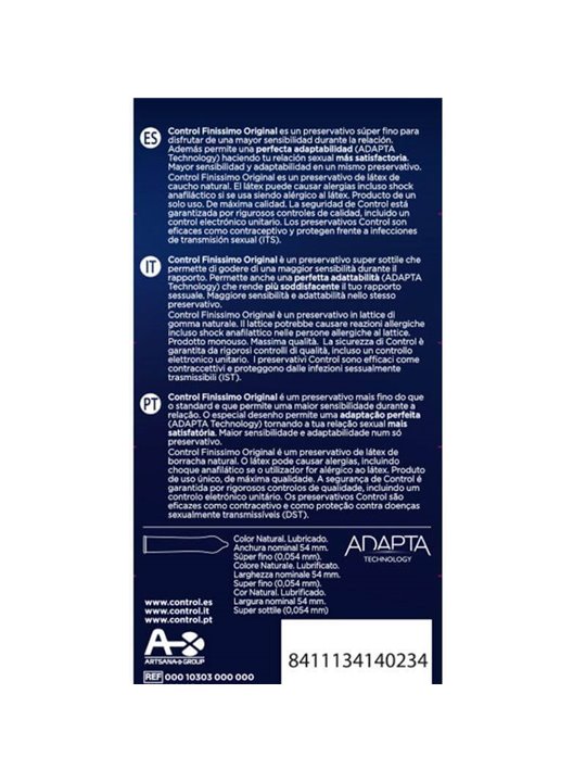 Control Preservativi Adapta Finissimo Original - 6 Pz
