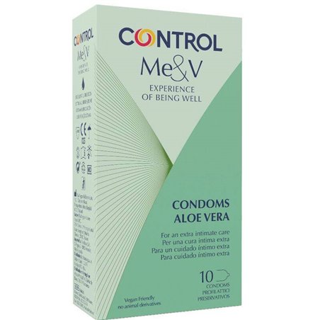 Control Preservativi Adapta Lubrificati con Aloe Vera - 10 Unità
