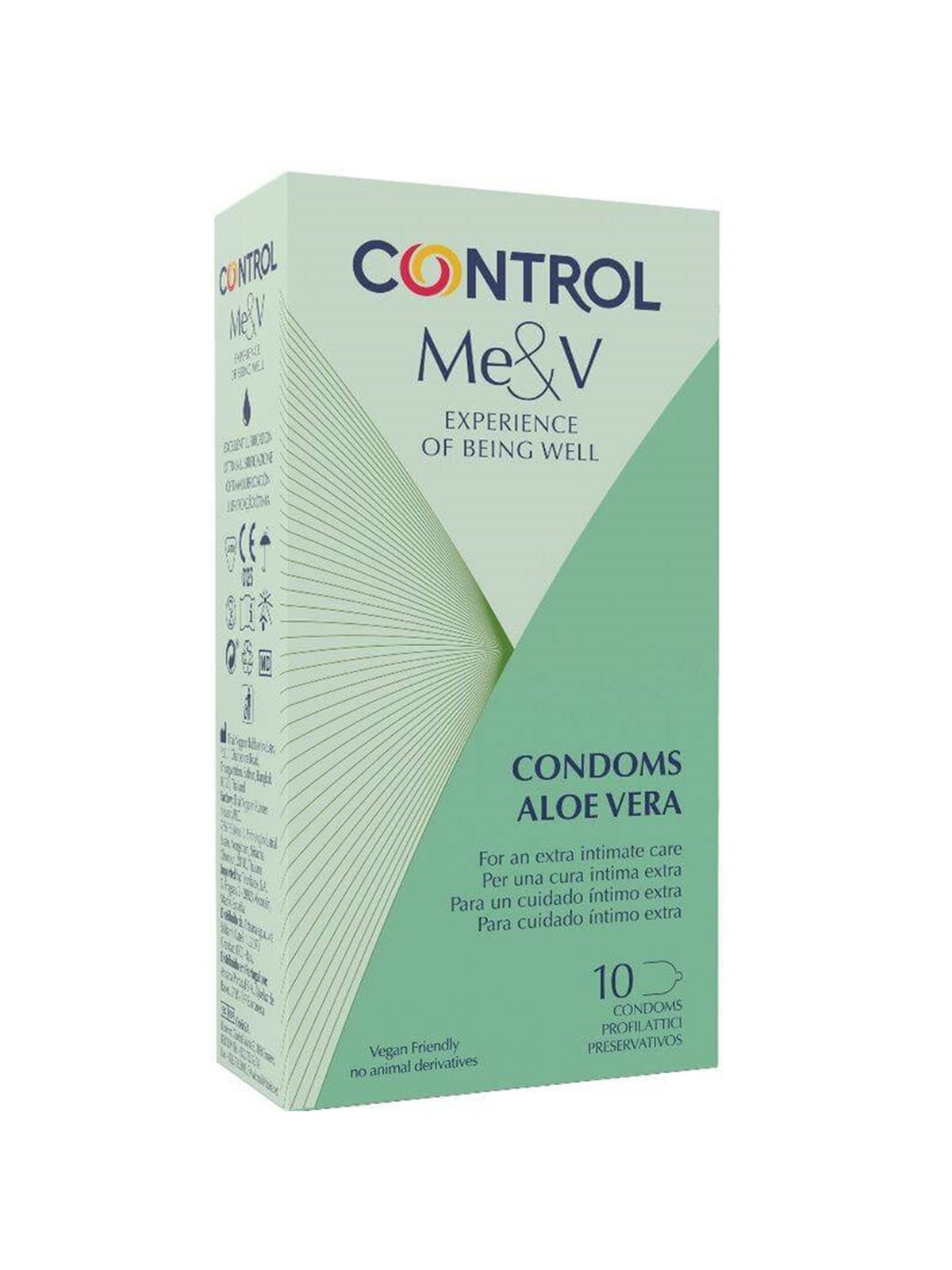 Control Preservativi Adapta Lubrificati con Aloe Vera - 10 Unità