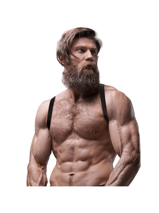 Fetish Submissive Attitude - Men'S Eco-Leather Back Harness