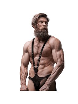Fetish Submissive Attitude - Men'S V-Shaped Eco-Leather Harness