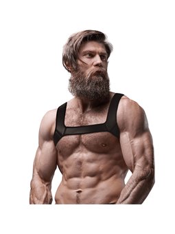 Fetish Submissive Attitude - Neoprene Chest Harness for Men Size L