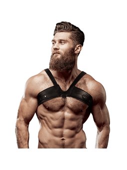 Fetish Submissive Attitude - Men'S Brigade Eco-Leather Chest Harness