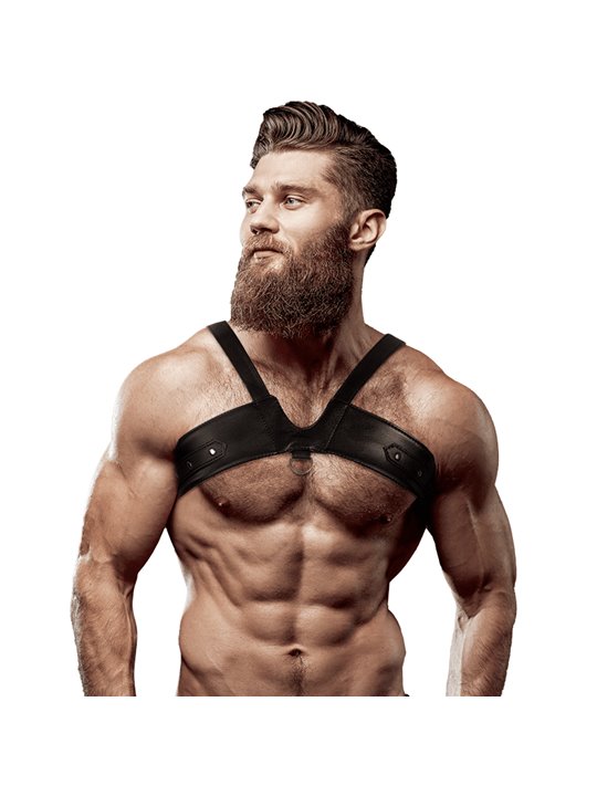 Fetish Submissive Attitude - Men'S Brigade Eco-Leather Chest Harness