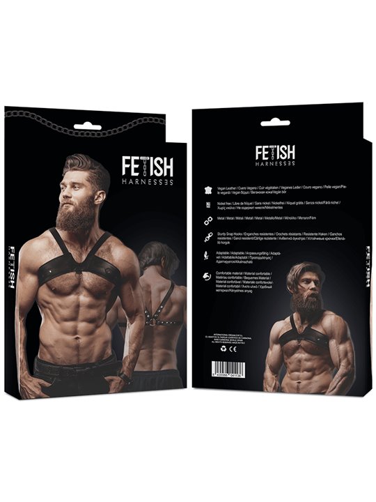 Fetish Submissive Attitude - Men'S Brigade Eco-Leather Chest Harness