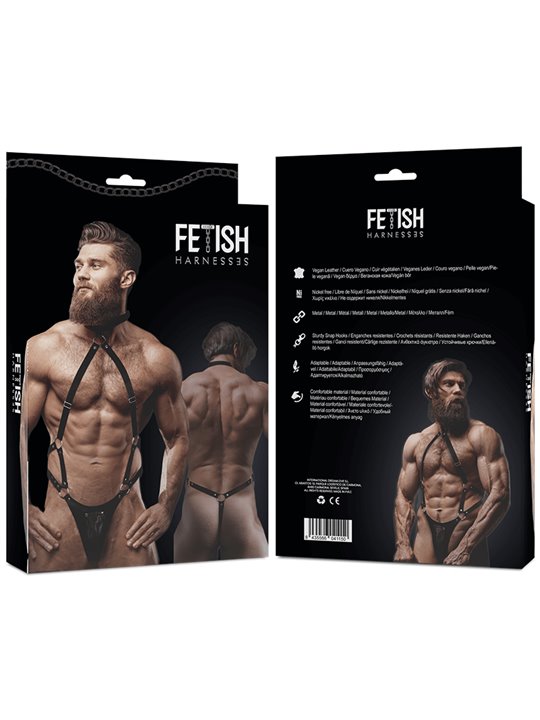 Fetish Submissive Attitude - Men'S Eco-Leather Jock Strap Harness