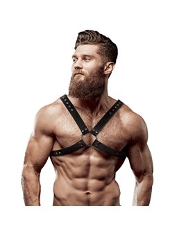 Fetish Submissive Attitude - Men'S Cross Chest Eco-Leather Harness