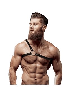 Fetish Submissive Attitude - Men'S Crossed Shoulder Eco Leather Harness