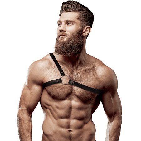 Fetish Submissive Attitude - Men'S Crossed Shoulder Eco Leather Harness