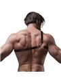 Fetish Submissive Attitude - Men'S Crossed Shoulder Eco Leather Harness