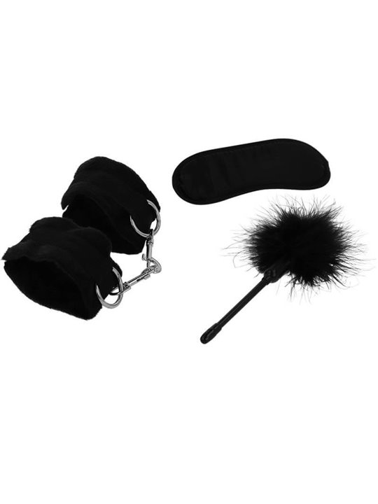 Intense Fetish  - Erotic Playset 2 with Handcuffs, Blind Mask and Tickler