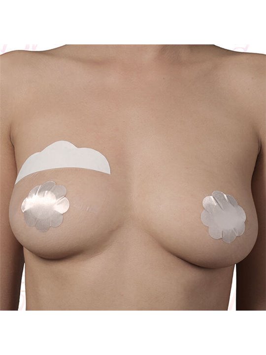 Bye-Bra - Copricapezzoli Volumizzanti in Seta - Coppa F/H Beige