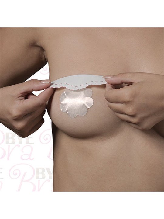 Bye-Bra - Copricapezzoli Volumizzanti in Seta - Coppa F/H Beige