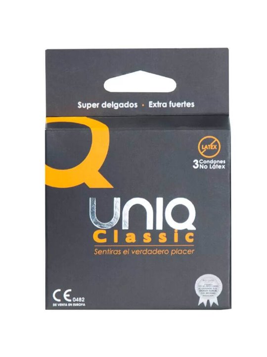 Uniq - Classic Latex Free Condoms 3 Units