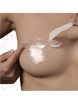 Bye-Bra - Copricapezzoli Volumizzanti in Seta - Coppa F/H Beige