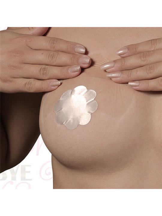 Bye-Bra - Copricapezzoli Volumizzanti in Seta - Coppa F/H Beige